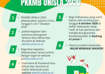UPDATE INFORMASI PKKMB UNISLA 2020