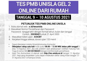 Tes PMB Online Gelombang II